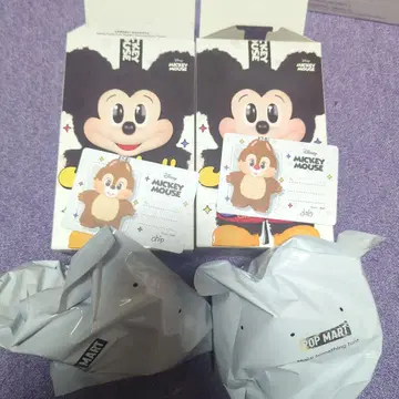 POPMART 미키 & 패밀리 칩 & 데일
