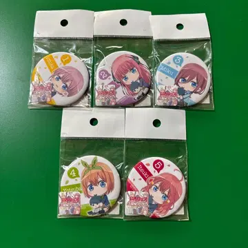 5등분의 신부 캔뱃지 5개 세트