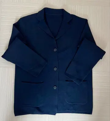 무인양품 워셔블 밀라노 리브 자켓 다크 네이비 L