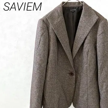 SAVIEM 테일러드 자켓 소매 슬릿 안감 부착 심플 빅