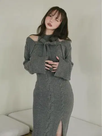 andmary Carmen knit set dress