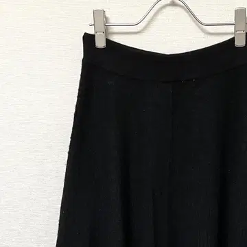 ZARA 롱 스커트 니트 플레어 허리밴딩 심플 울 혼방 두꺼운 원단