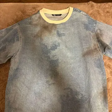 ZARA 데님 블루 타이다이풍 트레이닝복