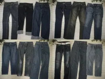 25-5486 여성용 의류 묶음 판매 청바지 22벌 M 사이즈