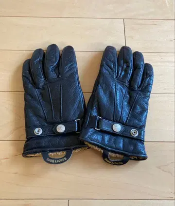 schott 샷 블랙 가죽 그로브 본 가죽 장갑 L 사이즈