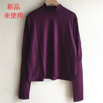 미사용 새상품 MANON 마농 울 퍼프 슬리브 풀오버