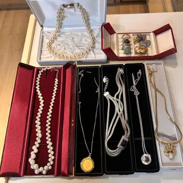 생전 정리 액세서리 진주 펄 목걸이 반지 귀찌 코인