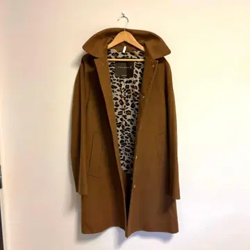 MACKINTOSH 울 코트 브라운 레오파드