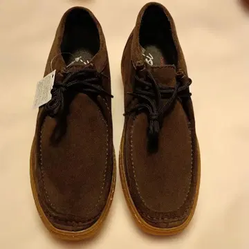 Stefano Rossi 스웨이드 왈라비 모카신 24.5cm 박스 포함