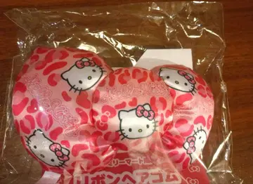새상품 kitty 헬로키티 리본 머리끈 핑크 A 훼미리마트
