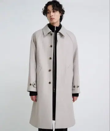 PUBLIC TOKYO 멜톤 오버 사이즈 스텐카라 코트