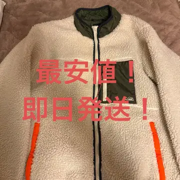 ZARA 플리스 자켓 L 화이트 올리브