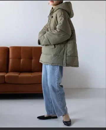 아노락 에코 다운 블루종 / 후드 패딩 블루종