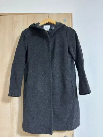 Freak's Store 후드 부착 그레이 울 코트