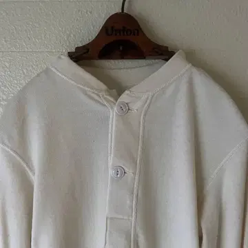 70s 미군 언더웨어 헨리넥 롱 슬리브 긴팔 S 사이즈