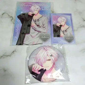 디어라바 사카마키 스바루 MoonRabbit Bath 캔뱃지 브로마이드