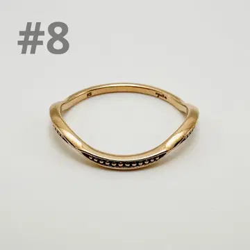 agete 아가트 k5 커브링 웨이브 골드 반지 8호