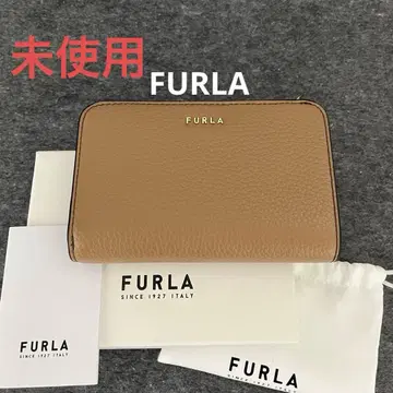 [ 미사용 ] FURLA 훌라 컴팩트 지갑 접이식 지갑 브라운