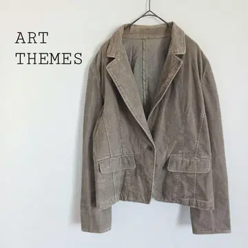 ART THEMES 캐주얼 테일러드 자켓 일본제 구제 의류 1 버튼