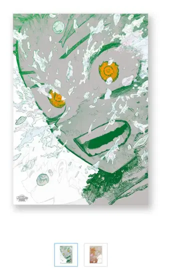 히로아카 원화전 아트 포스터 A2 2장 세트