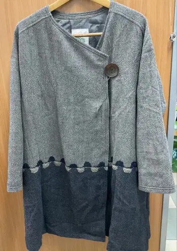 io comme io 헤링본 롱 코트 택 포함