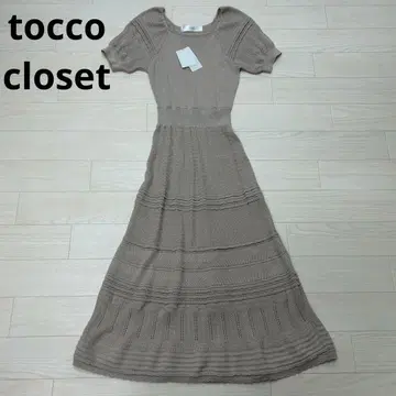 tocco closet 토코 클로젯 니트 레이스 편직 원피스