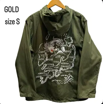 GOLD 골드 동양 엔터프라이즈 트로피컬 스카 후드티 자수