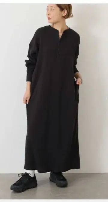 journal standard luxe 와플 헨리넥 원피스