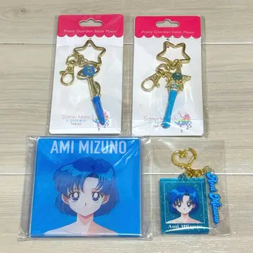 세일러문 미즈노 아미 머큐리 백참 코스터 키링