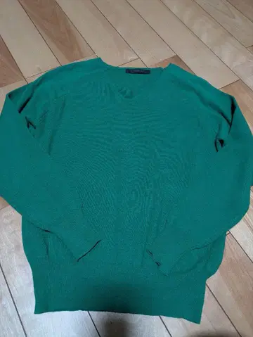 CYNICAL 그린 V넥 긴팔 니트 M