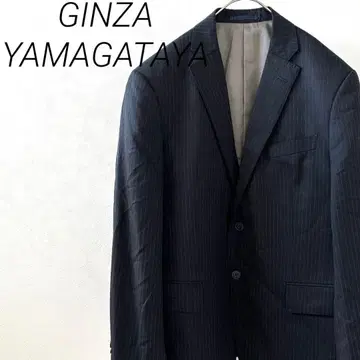 GINZA YAMAGATAYA 테일러드 자켓 스트라이프 울 혼방