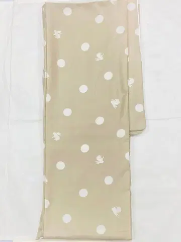 토끼와 도트 패턴 워셔블 코몬 이중 기모노 L