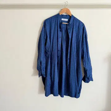 DIET BUTCHER SLIM SKIN 긴팔 셔츠 청흑 체크