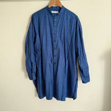 DIET BUTCHER SLIM SKIN 긴팔 셔츠 청흑 체크