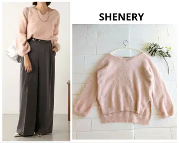 SHENERY 퍼 캐시미어 키넥 니트