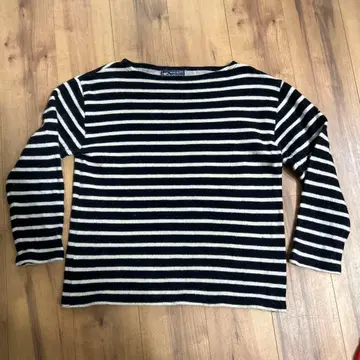 세인트 제임스 t4 울 스웨터 네이비 화이트