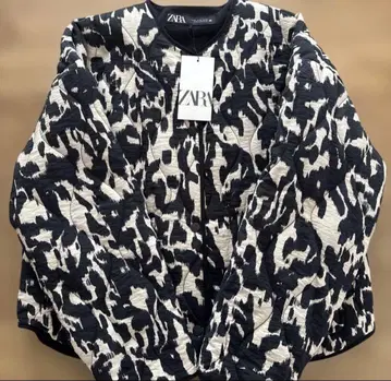 ZARA 자라 퀼팅 자켓 애니멀 프린트
