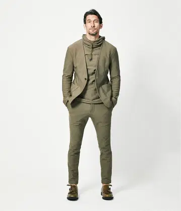 junhashimoto P08 사이드 턱 팬츠 턱 팬츠