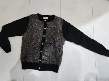 BEAMS BOY 꽃무늬 가디건 긴팔