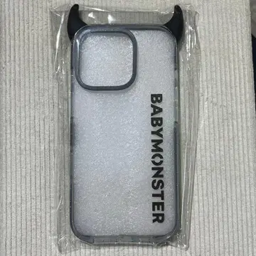 BABYMONSTER iPhone 16 Pro 케이스 클리어 블랙