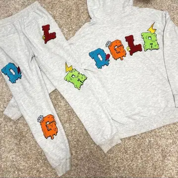 그레이 맨투맨 후드티 세트