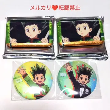HUNTER x HUNTER 중국 수채화 명장면 캔뱃지 곤 4종