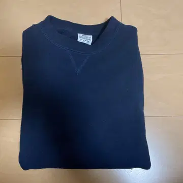 새상품급 LOOPWHEELER 루프 휠러 쭈리 맨투맨 네이비 S