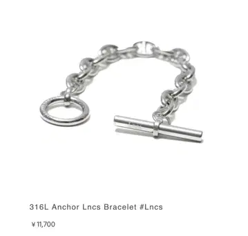 316L Anchor Lncs 팔찌 #Lncs