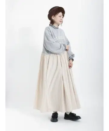 [ 미사용 새상품 ] Samansa Mos2 도킹 로고 원피스