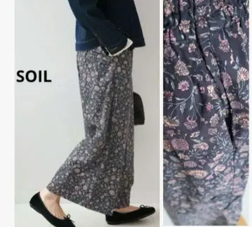 1681 soil 플라워 프린트 와이드 팬츠 2