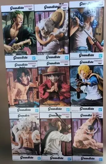 미개봉 원피스 Grandista 피규어 9체 세트
