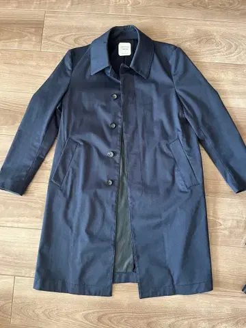 새상품급 유나이티드 도쿄 본딩 개버딘 스텐카라 코트 네이비