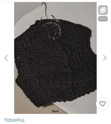 todayful Chunky Hand Knitvest