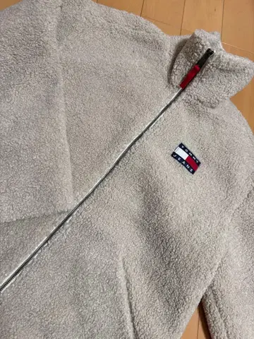 TOMMY JEANS 플리스 자켓 XS 베이지
